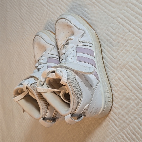 Adidas Womens Postmove Mid GW2906 White Basketball Shoes Sneakers, Size 8 - Picture 3 of 7